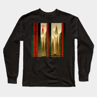 Festive Aesthetic - Art Deco Christmas II Long Sleeve T-Shirt